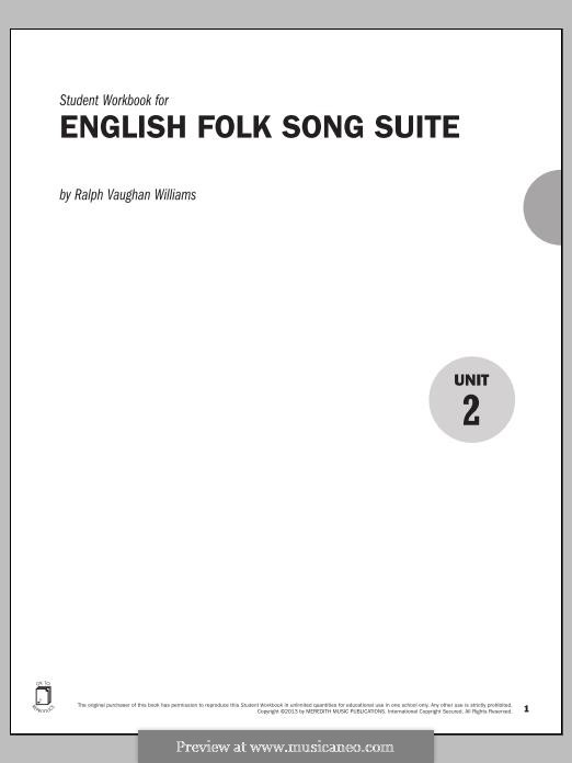 Guides to Band Masterworks, Vol.3 - Student Workbook - English Folk Song Suite: Guides to Band Masterworks, Vol.3 - Student Workbook - English Folk Song Suite by Ralph Vaughan Williams