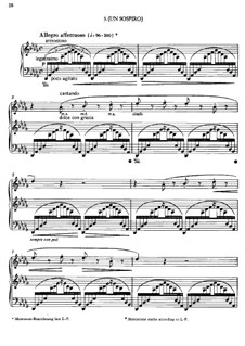 Three Concert Etudes, S.144: No.3 A Sigh by Franz Liszt
