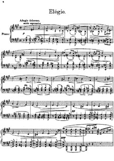Three Pieces, Op.40: No.2 Elegy by Sergei Lyapunov