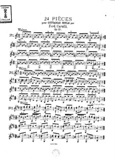 Twenty-Four Pieces, Op.121: set completo by Ferdinando Carulli