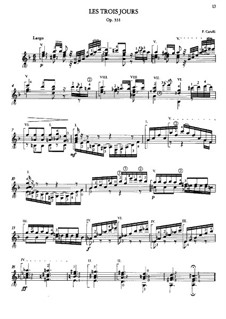 Les trois jours, Op.331: Les trois jours by Ferdinando Carulli