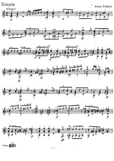 Sonata in C Major: Para Guitarra by Anton Diabelli