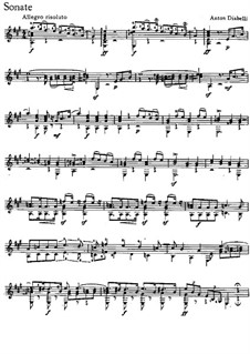 Sonata in A Major: Sonata em A maior by Anton Diabelli