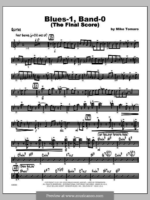 Blues-1, Band-0 (The Final Score): parte Guitarra by Mike Tomaro