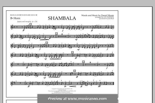 Shambala: Bb Horn part by Daniel Moore