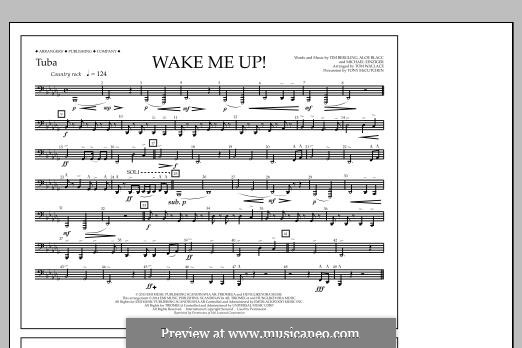 Wake Me Up! (arr. Tom Wallace): Tuba, partes by Aloe Blacc, Michael Einziger, Avicii, Arash Andreas Pournouri