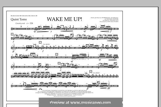 Wake Me Up! (arr. Tom Wallace): Quint-Toms part by Aloe Blacc, Michael Einziger, Avicii, Arash Andreas Pournouri