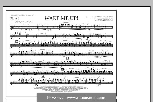 Wake Me Up! (arr. Tom Wallace): Flute 2 part by Aloe Blacc, Michael Einziger, Avicii, Arash Andreas Pournouri