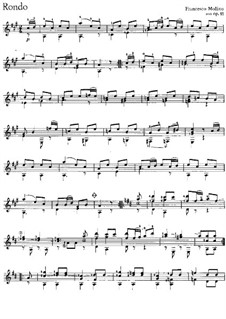 Rondo in A Major, Op.11: Para Guitarra by Francesco Molino