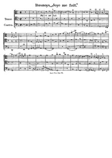 Joye me fuit: Joye me fuit by Antoine Busnois