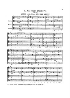 L'Homme Armé. Kyrie: L'Homme Armé. Kyrie by Antoine Busnois