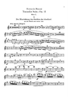 Turandot. Suite, BV 248 Op.41: parte de oboes by Ferruccio Busoni