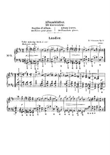 Album Leaves, Op.124: No.7 Ländler by Robert Schumann