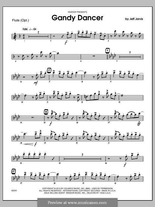 Gandy Dancer: parte flauta by Jeff Jarvis