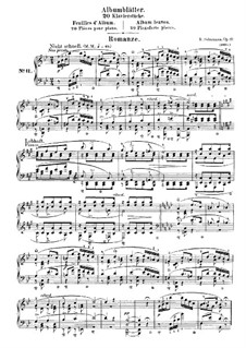 Album Leaves, Op.124: No.11 Romance by Robert Schumann
