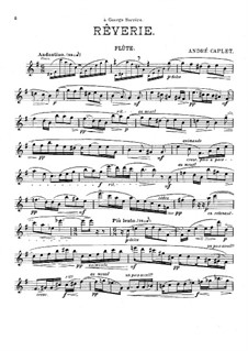 Two Pieces for Flute and Piano: Two Pieces for Flute and Piano by André Caplet