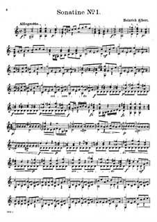 Sonatina No.1 in C Major: sonatina No 1 em C maior by Heinrich Albert