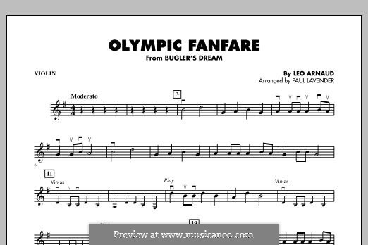 Bugler's Dream (Olympic Fanfare): parte do violino by Leo Arnaud