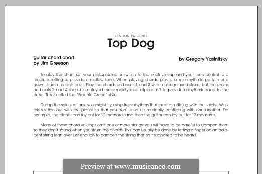 Top Dog: Guitar/ Rhythm part by Gregory Yasinitsky