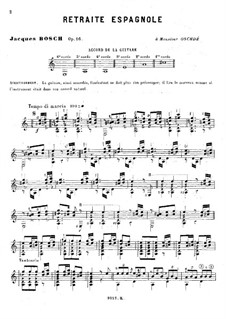 Retraite espagnole, Op.16: Para Guitarra by Jacques Bosch