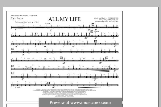 All My Life: peça de pratos by Christopher Shiflett, David Grohl, Nate Mendel, Taylor Hawkins