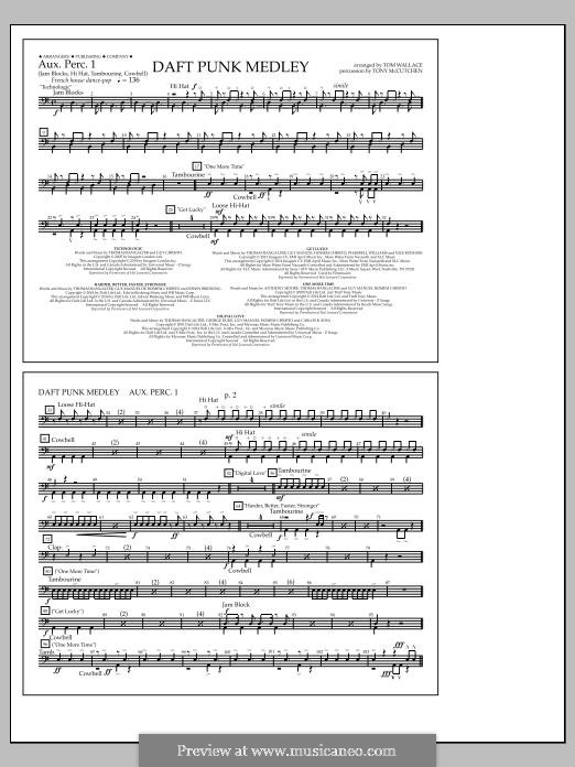 Daft Punk Medley: Aux. Perc. 1 part by Nile Rodgers