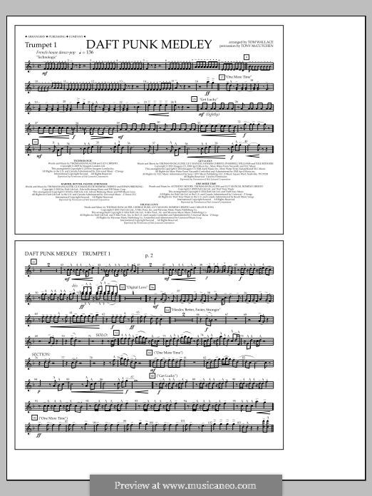 Daft Punk Medley: Trumpet 1 part by Nile Rodgers
