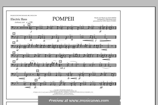 Pompeii (arr. Tom Wallace): Electric Bass part by Daniel Campbell Smith