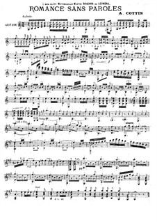 Romance sans paroles: Para Guitarra by Alfred Cottin