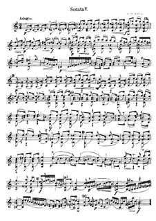 Sonata for Violin No.3 in C Major, BWV 1005: For a single performer by Johann Sebastian Bach