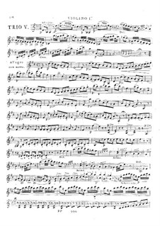 Six Trios for Two Violins and Viola (or Cello), Op.4: Trio No.5 by Antonio Bartolomeo Bruni