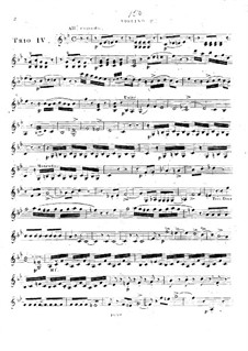Six Trios for Two Violins and Viola, Op.34: Trios No.4-6 – violin II part by Antonio Bartolomeo Bruni