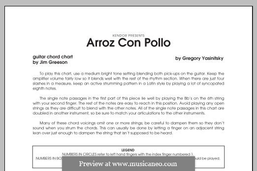 Arroz Con Pollo: parte Guitarra by Gregory Yasinitsky