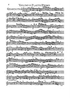 Six Quartets for Flute and Strings, Op.12: seis quartetos para flauta e cordas by Carl Friedrich Abel