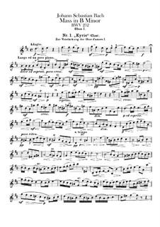 Complete Mass: parte de oboes by Johann Sebastian Bach