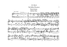 St John Passion, BWV 245: parte orgão by Johann Sebastian Bach
