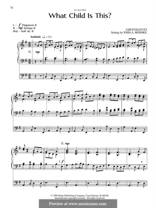 One instrument version: para orgãos by folklore