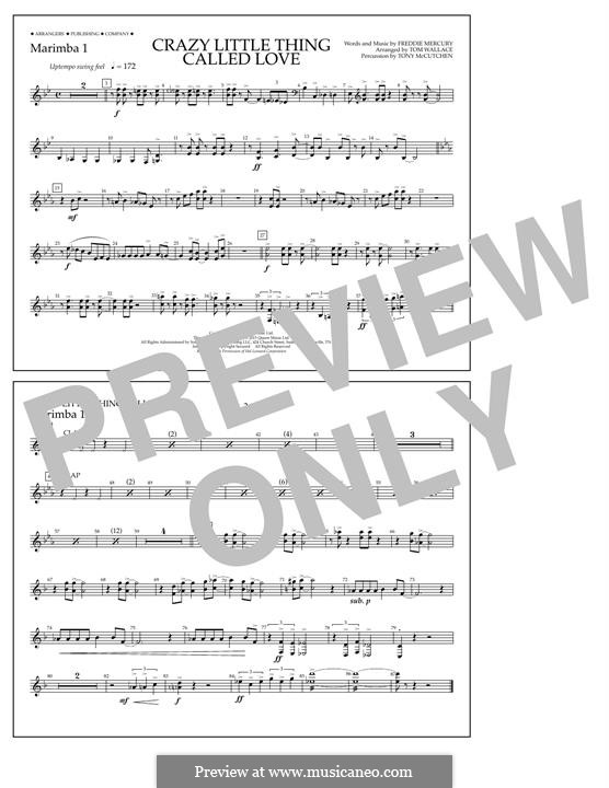 Marching Band version: Marimba 1 part by Freddie Mercury