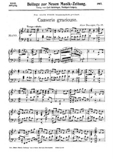 Causerie gracieuse, Op.17: Causerie gracieuse by Alice Danziger