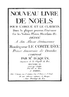 Livre de Noëls: No.1-6 by Louis Claude  Daquin