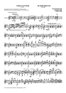 Waltz 'White Flower': Para Guitarra by Jacob Simenovsky