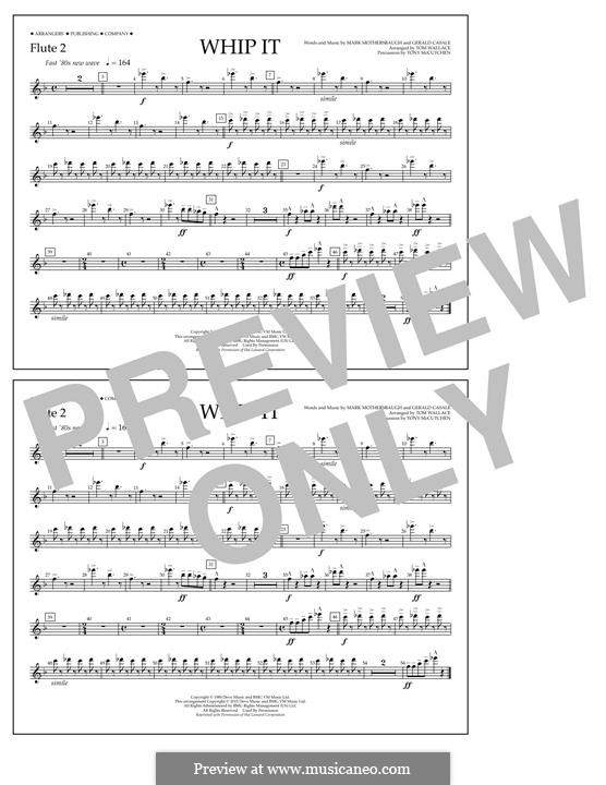 Whip It (Devo): Flute 2 part by Gerald Casale, Mark Mothersbaugh