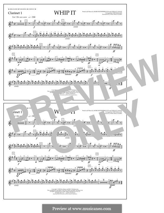 Whip It (Devo): Clarinet 1 part by Gerald Casale, Mark Mothersbaugh