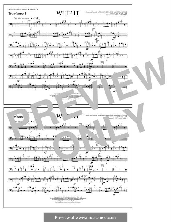 Whip It (Devo): Trombone 1 part by Gerald Casale, Mark Mothersbaugh