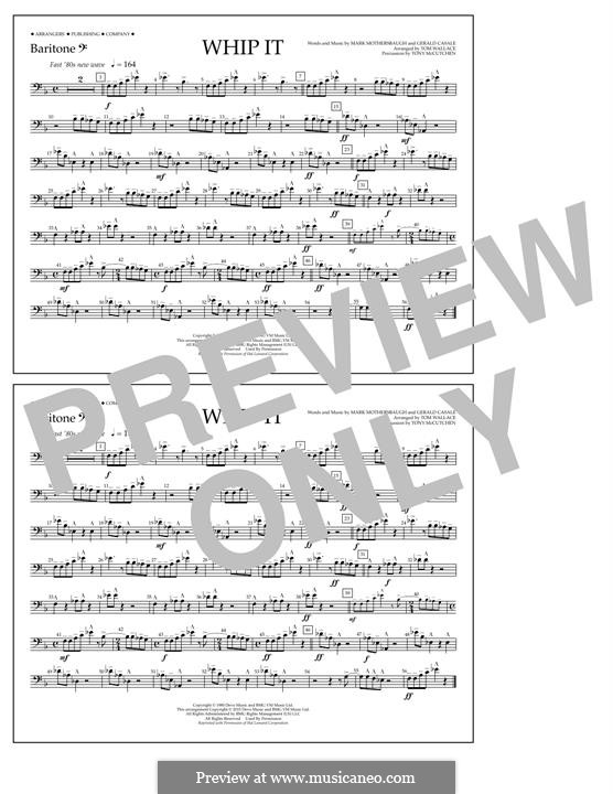 Whip It (Devo): Baritone B.C. part by Gerald Casale, Mark Mothersbaugh