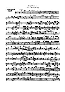 Medea: Overture – Clarinets I-II Parts by Luigi Cherubini
