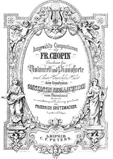 No.2 in C Sharp Minor: para Violoncelo e piano by Frédéric Chopin
