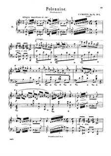 Polonaises, Op. posth.71: set completo by Frédéric Chopin