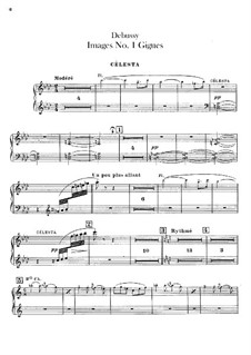 Set III, No.1 Gigues, L.122: Celestas part by Claude Debussy