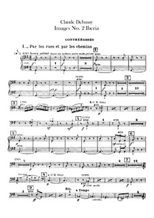 Set III, No.2 Iberia, L.122: Parte contrabaixo by Claude Debussy